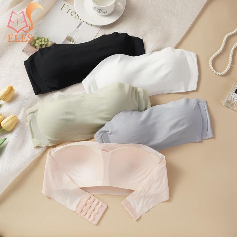 Podprsenka bez ramínek pro ženy, push-up spodní prádlo bez kostic, neklouzavá, bandeau podprsenka