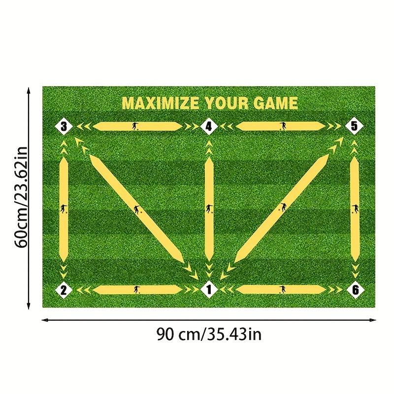 

VIKAMA Football Footstep Training Mat Non-slip Foldable Carpet Creative Welcome Mat Rug For Bedroom Carpet For Live Room 40X60CM (1.3X2FT