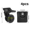 4 Pieces Practical Suitcase Wheels Replacement Parts for Effortless 360 Degree Rotation and Quiet Operation
