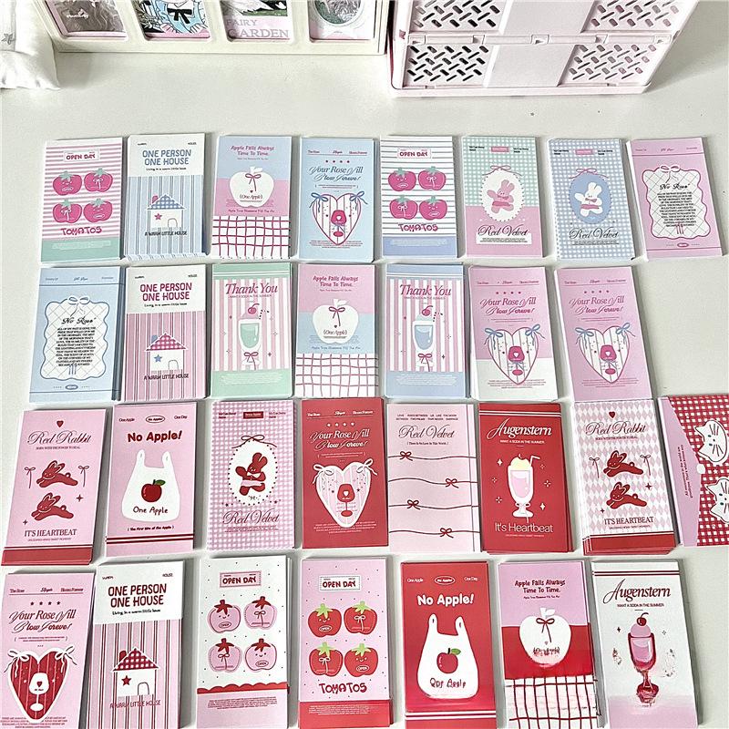 30Pcs Korean Ins Cute Cartoon Pink Star Heart Sealing Sticker for Bubble Bag Express Box Girl Packing DIY Aesthetic Decoration Sticker