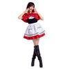 Halloween Anime Costume Little Red Riding Hood Costume, Cosplay Stage Costume, Adult Little Red Riding Hood