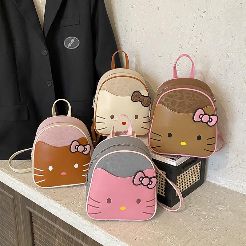 Hello Kitty Cartoon Kids Backpack With Breathable Pu Material For School And Daily Use