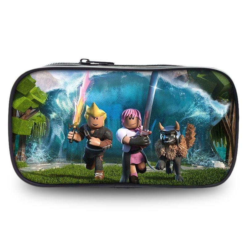 

Просторный пенал Roblox из прочной ткани Оксфорд с забавными рисунками для студентов StyleB