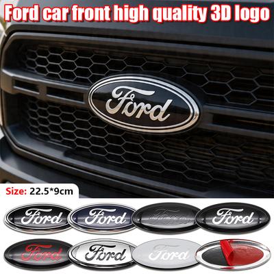 1PC 22.5x9cm Aluminum Overlay Emblem For Fusion Focus Fiesta Kuga Mondeo Transit EcoSport Front Hood Trunk Auto Accessories