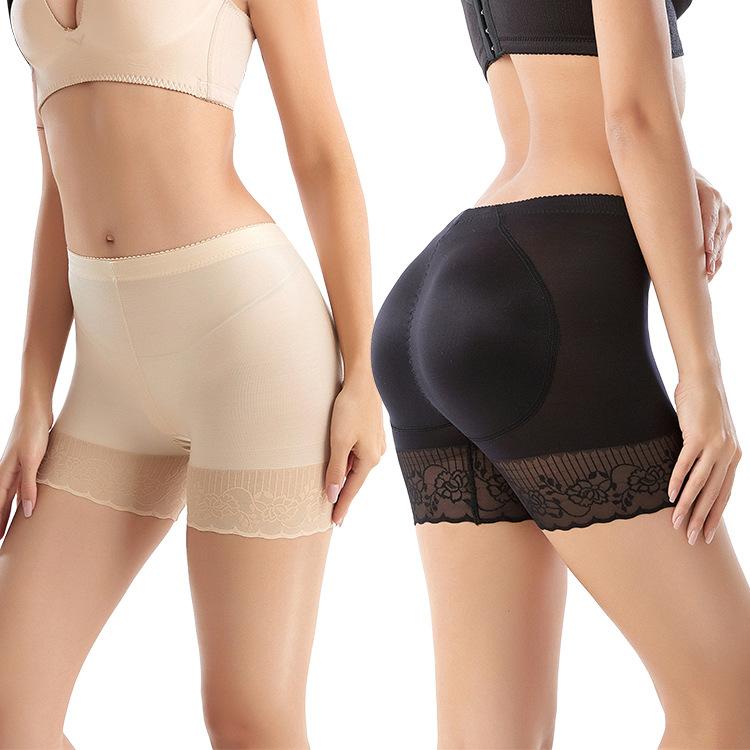 Body Shaping Control Panties Fade Ass Sponge Pad 3cm Full Hip Lip Pants Belly Tight Waist Base Polyester Shapewear