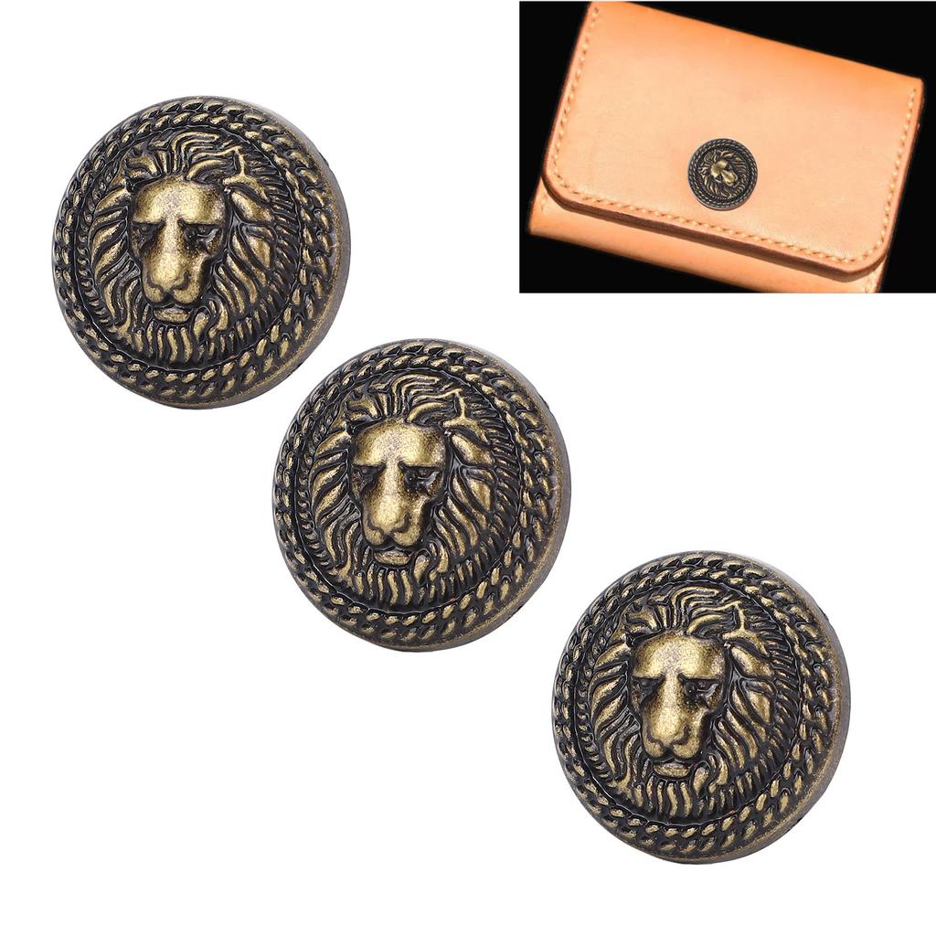 20 Sets   Rivet 24mm Diameter Vintage Decorative Zinc Alloy   Head Rivet Button with 7mm Screws