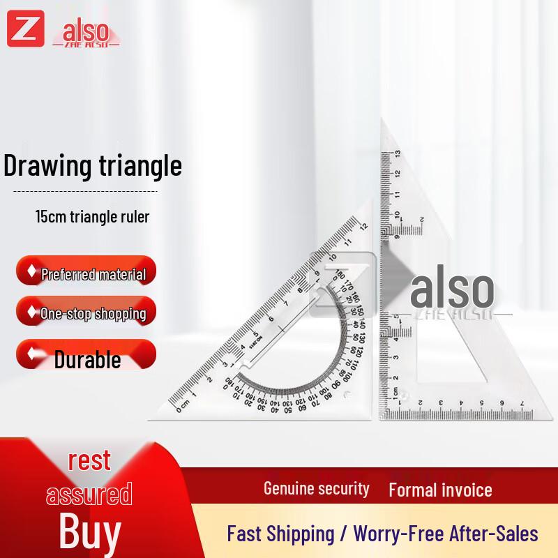 Zheye Architectural Engineering Protractor & Triangle Ruler