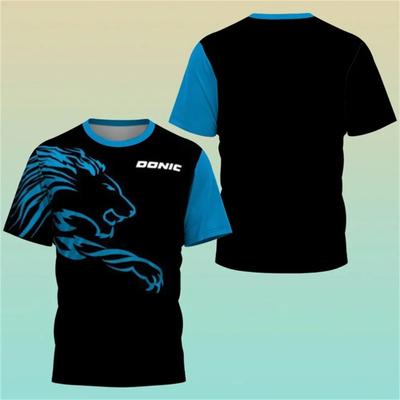 2024 Nuova Maglia Sportiva da Tennistavolo Sportiva 3D Stampa Boutique Maglietta da Allenamento Assorbi Sudore Comoda Top Maglietta Sportiva da Badminton Top