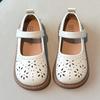 Fashion girls' leather shoes spring new item children's leather shoe anti slip girl single shoe hollowed out girl princess shoes