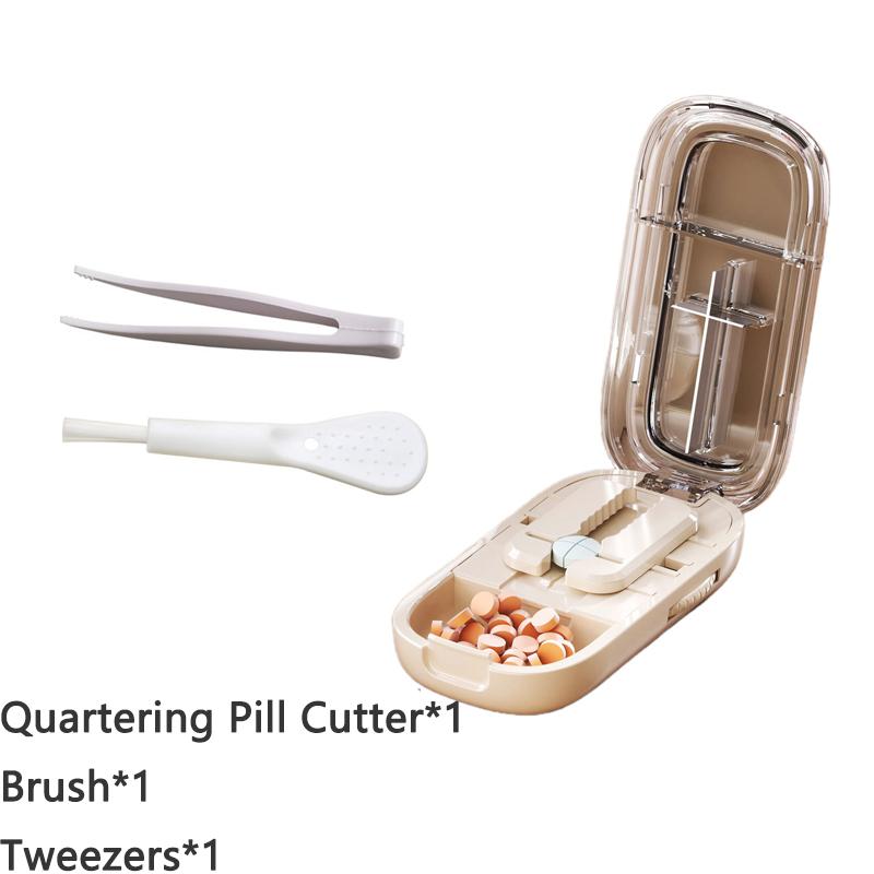 PillenSchneider Mit Unsichtbarer Aufbewahrungsbox Tragbar 2 In 1 Mini MedikamentenTablette Medizin Klein Kleine Medizinbox Gesundheitswesen Pillen Etui