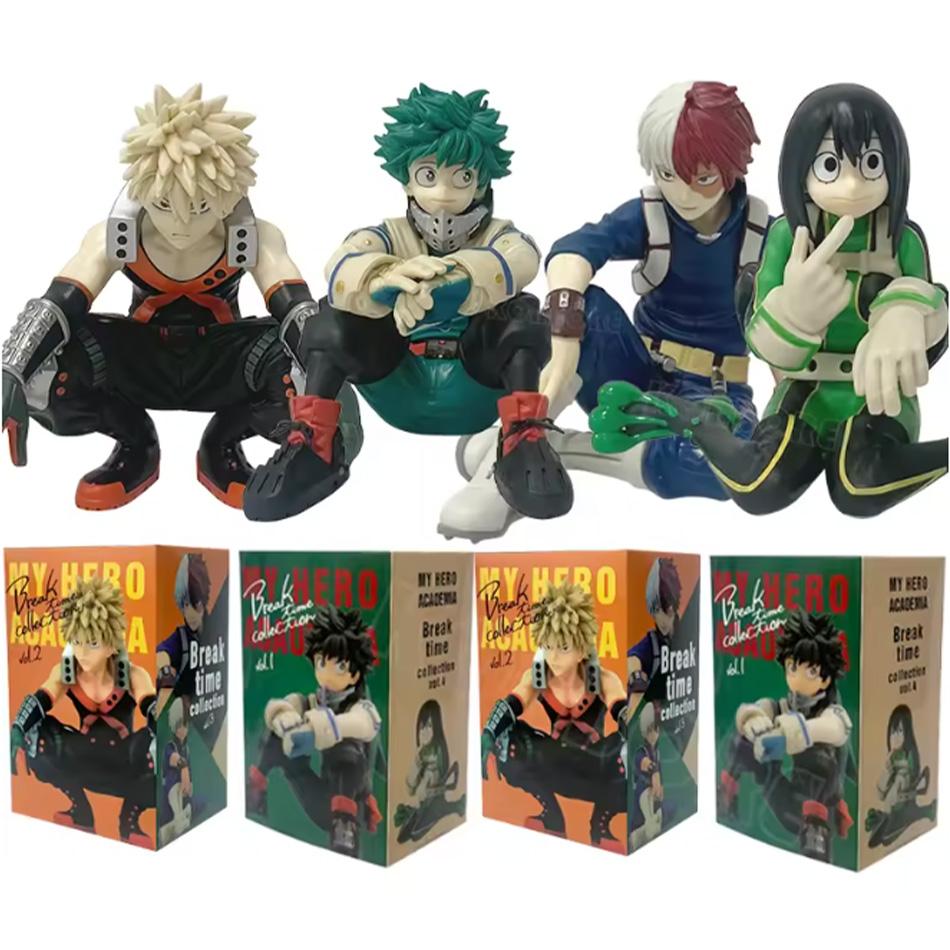 New Anime My Hero Academia Midoriya Izuku Bakugou Katsuki Ochaco Uraraka Anime Figure Decoration Toys Christmas Gifts