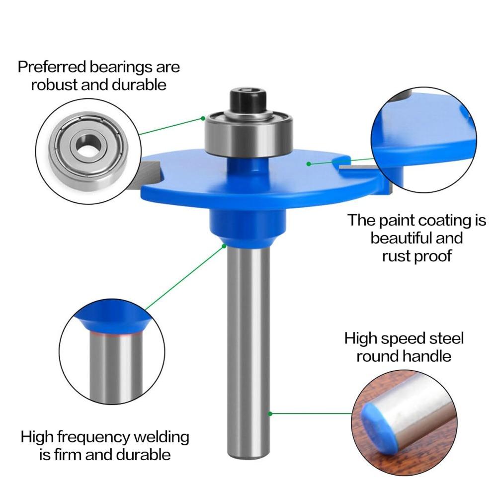 Biscuit Jointer Router Bit 1/4 Inch Shank, Biscuit Joint Slot Cutter Router Bit, Wood Biscuit Cutter, Woodworking Cutter Tool
