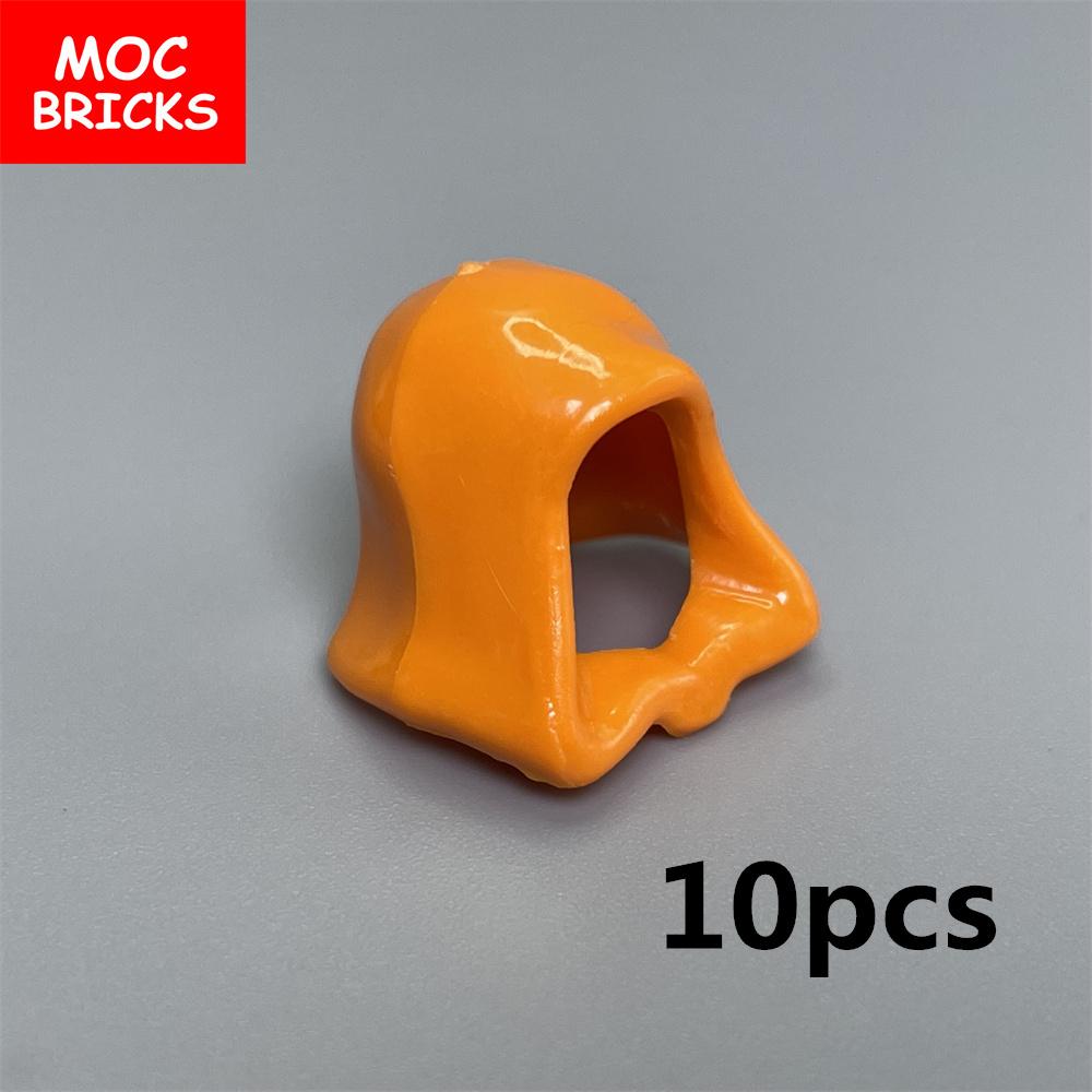 Peças MOC Cabeça Capuz Capacete Abaixado Figura 4cm Corpo Acessório de Roupa 30381 15428 blocos de construção brinquedos presentes para crianças