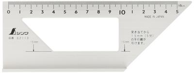 Shinwa Sokutei 62113 One-Stop Ruler, Aluminum,
