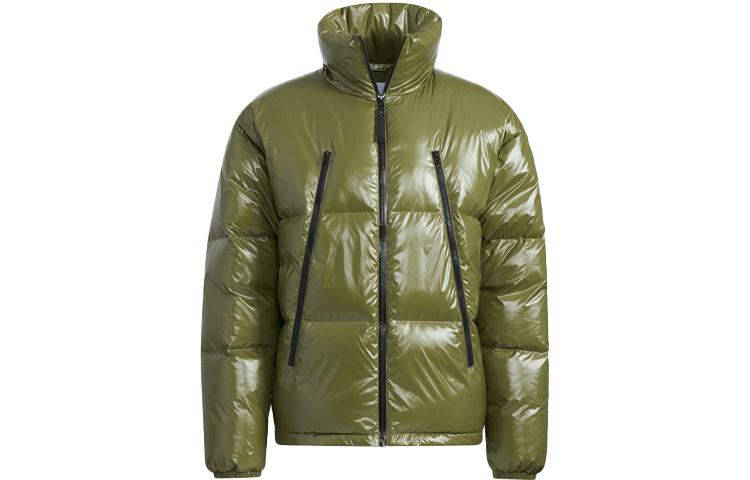 Adidas Originals Trefoil Collection Down Jacket Winter Men s Green H66014 XS