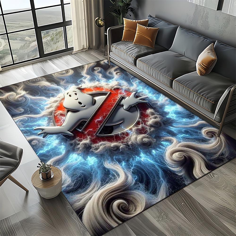 27 Style New G-Ghostbusters Horror Movie Cartoon Carpet Rug for Living Room Bedroom Home Sofa Decoration,Non-slip Floor Mat
