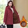 Plus Size Winter Cotton Jacket - Loose, Warm Outerwear for Middle-aged and Elderly Moms