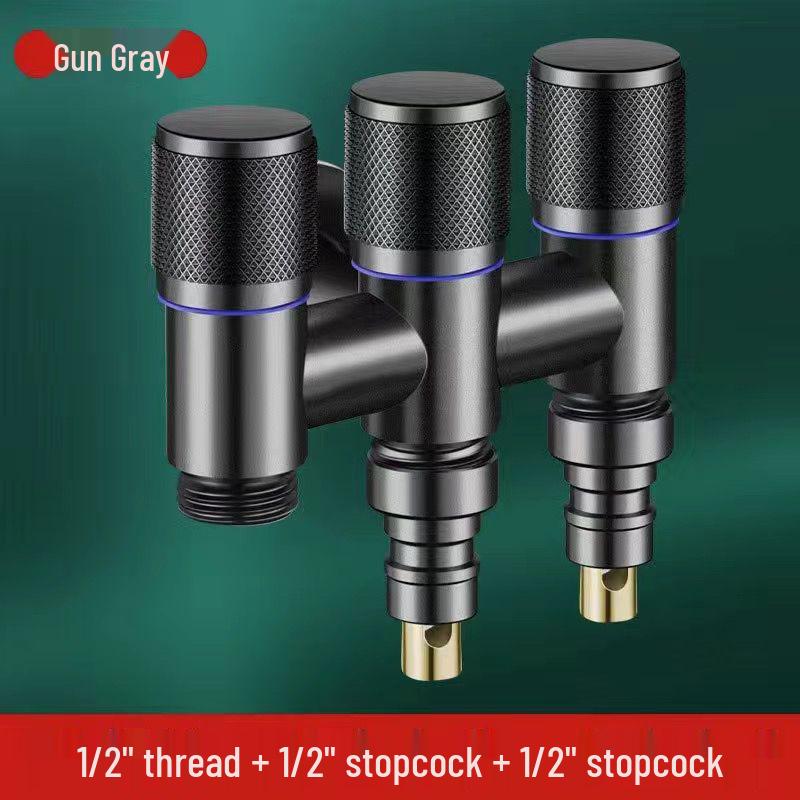 Multi-Port Angle Valve: Three-Way Faucet Diverter for Washing Machine