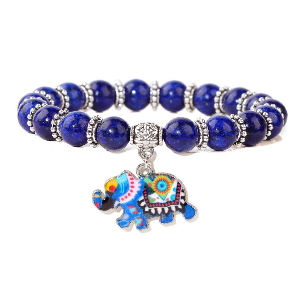 

JYL TS Bracelet Women s Colorful Bead Vibrant Boosts Joy And Vitality H0062-19cm іспанська кармін кольору