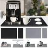 2-in-1 Silicone Coffee Bar Mat - XX-Large Non-Slip Counter Protector (60x40cm) Heat Resistant for Espresso/Cafe/Home Kitchen