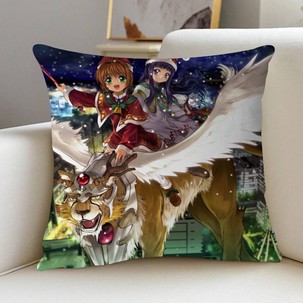 Anime C-Cardcaptor Sakura Personalized Pillow Dust Cover Bedroom Kids Party Decoration Pillowcase Birthday Children Gift