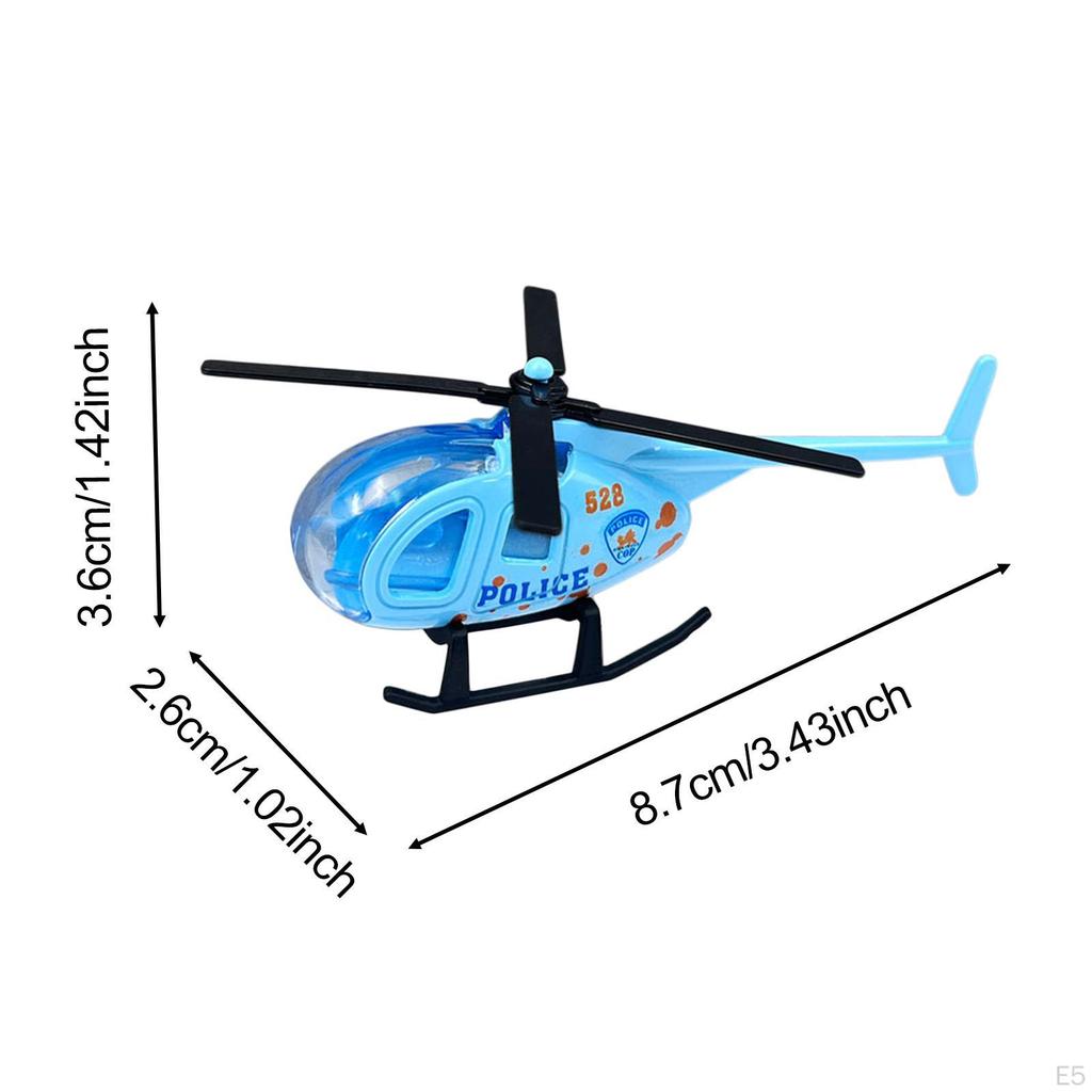 1/64 Diecast Alloy Helicopter Collection Aircraft Desktop Display Metal Model Airplane Toy for Boys