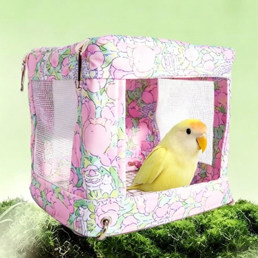 Breathable Mesh Bird Hanging Bed Bite Resistant Parrot House Multi-functional Bird Nest  Sparrows