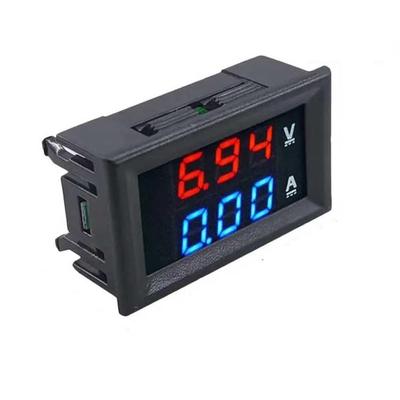 Zmart Digital Voltage Ammeter DC 10A Red Blue