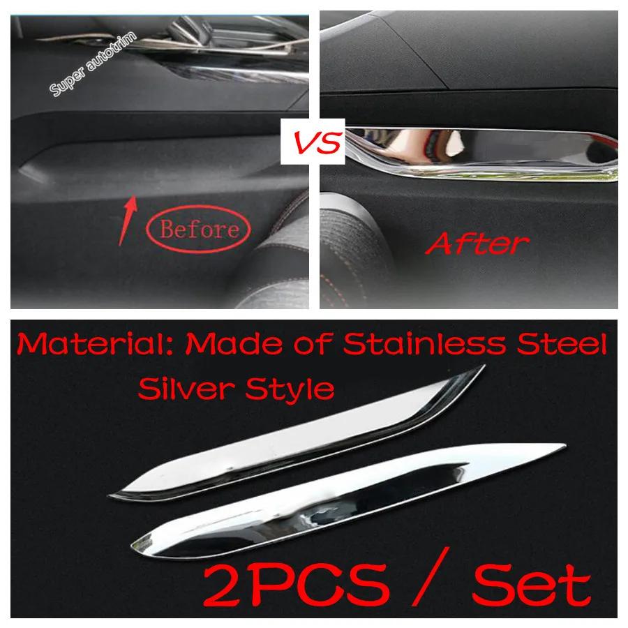 Seat Adjust Panel / Head Lamp Light / Glove Box Sequin / Window Lift Cover Trim Accessories For Peugeot 3008 5008 GT 2017 -
