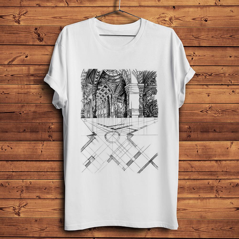 

Eiffel Tower construction design blueprint funny geek t shirt Unisex white casual tshirt homme unisex engineer streetwear tshirt 4XL