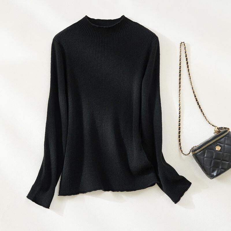 Jinjv Women's Wool Blend Pullover Sweater