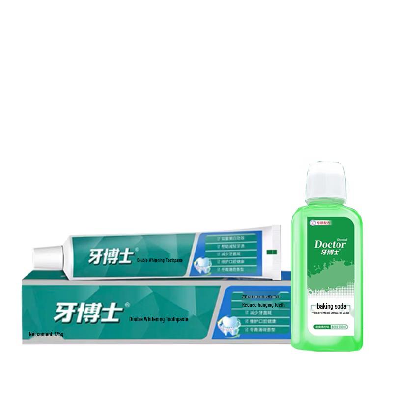Dr. Toothpaste Dual-Action Whitening Toothpaste & Mouthwash Set