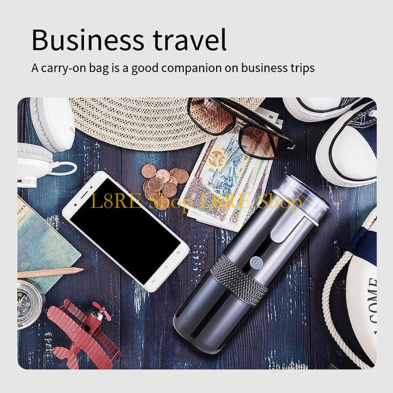 L8RE 15 bar Rechargeable Electric Function Coffee Machine Outdoor Camping Portable Coffee Capsule For Outdoor Travel