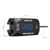 2 In 1 Universal Motorcycle Electronic Clock Voltmeter Ip67 Waterproof Display