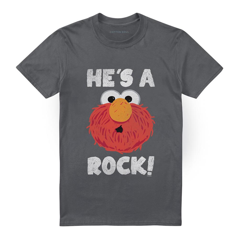 Sesame Street Unisex Adult HeÂ´s A Rock T-Shirt