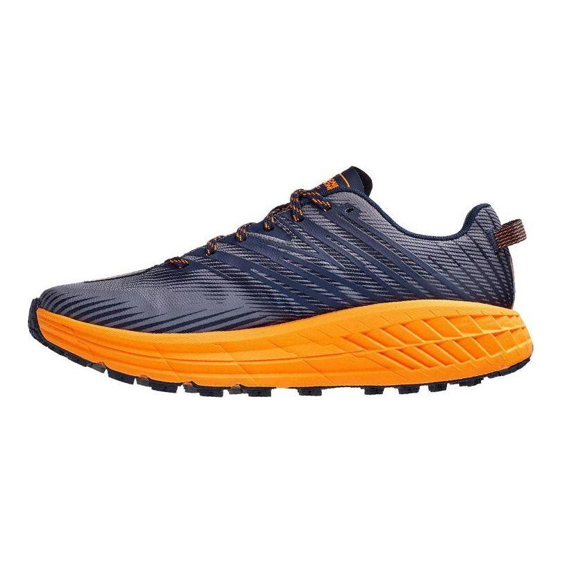 HOKA Speedgoat 4 Black Iris Bright Marigold Men Sneakers 1106525-BIBM