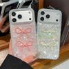 Laser Polka Dot Bow iPhone 14/13 Case - Anti-Fall Cover for Apple Pro Max