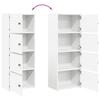 Bookshelf White 40x24x102 cm Engineered Wood
