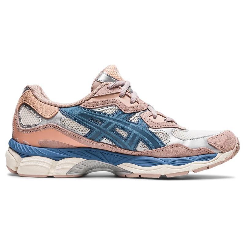 Asics Gel NYC Cream Grey Floss Salmon Women's Sneakers 1202A429-104