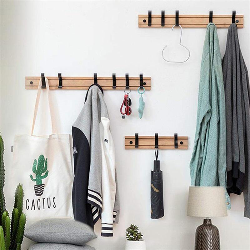 Wall Mounted Hooks Multi-Purpose Coat Rack Clothes Hanger Hooks Nordic Style Organizer Holder Kitchen Bathroom Storage Racks