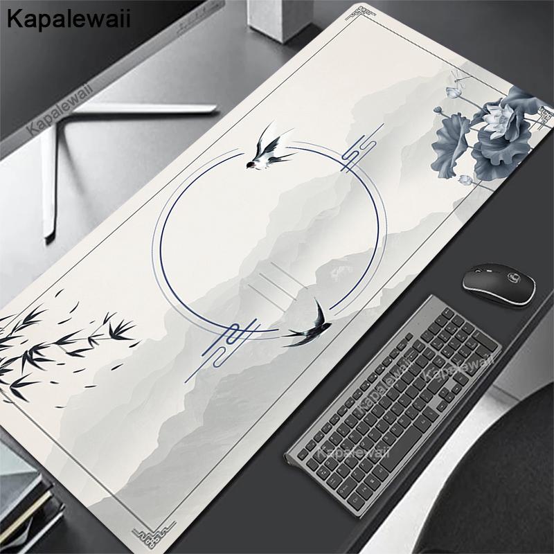 Game Mousepad Art Line Gaming Mouse Pad Alfombrilla X Mouse Mat Computer Gamer Keyboard Pads Oversize Desk Pad