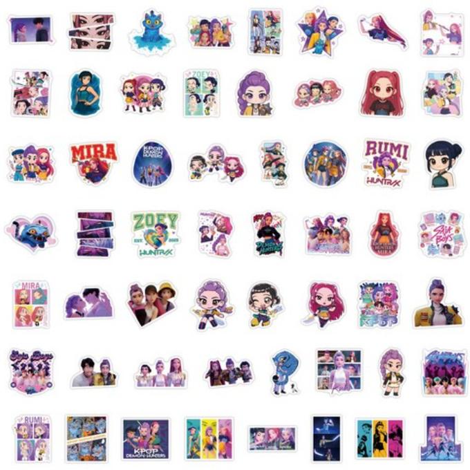 K-POP Demon Hunters Deco Stickers 55pcs