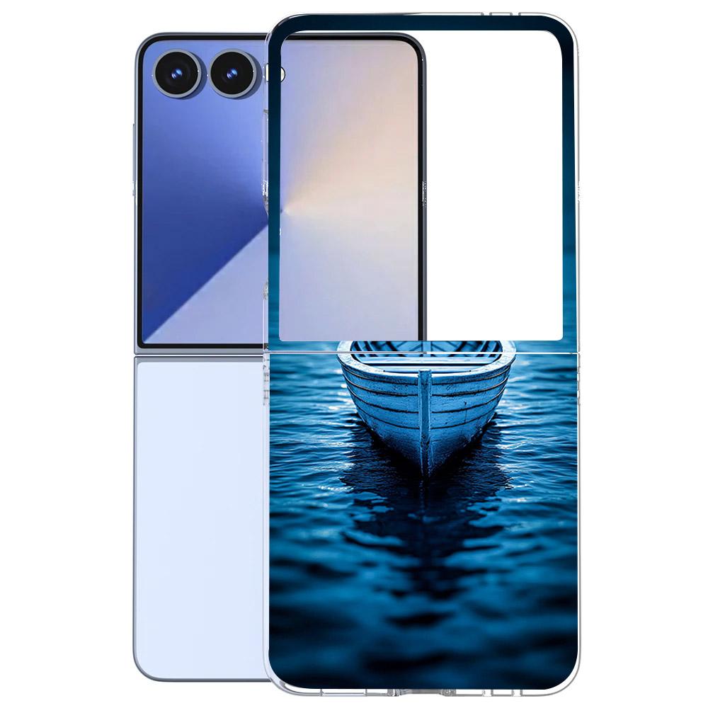 Für Samsung Galaxy Z Flip 7 6 5 4 3 Hülle Mode Malerei Hart-PC Transparente Abdeckung Für Galaxy Z Flip7 Faltbare Hüllen Funda Coque