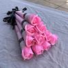 Artificial Soap Rose Bouquet Little Bear Soap Flower Diy Flower Bouquets Wedding Mother'S Day Valentine'S Day Gift Souvenirs