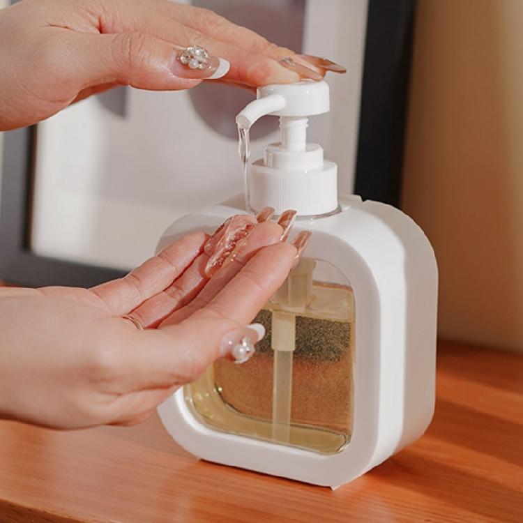Plastic Pump Bottle Soap Dispenser Hand Wash Liquid Holders For Kitchen Bathroom Essential NonSpill Liquid Management