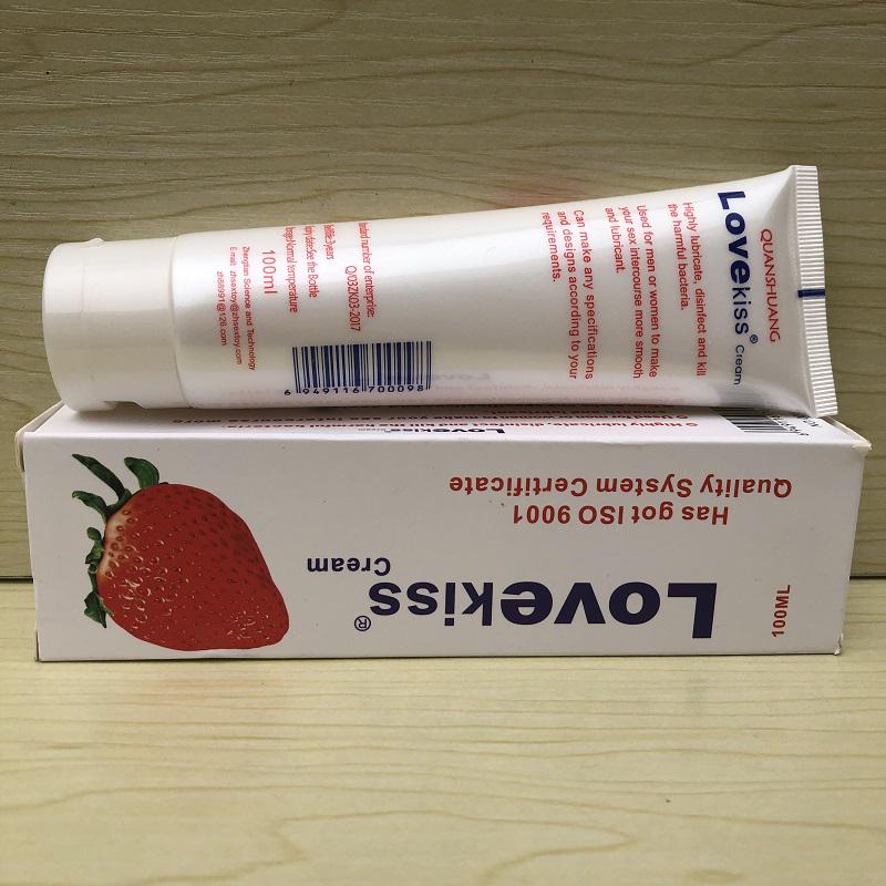 Lubrikant s příchutí jahody Anální lubrikační tekutina rozpustná ve vodě 100 ml lubrikační gel pro dospělé