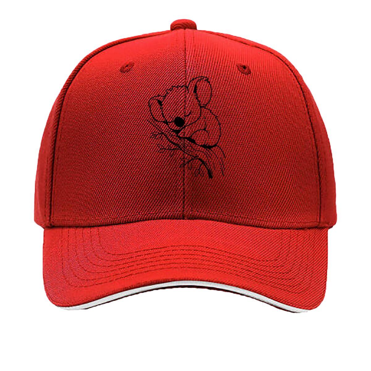 Koala Print Sandwich Baseball Cap One Size