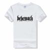 Clothing Summer T-shirts Black Metal Behemoth O Neck Short Sleeve Tees Tops Oversized T Shirt