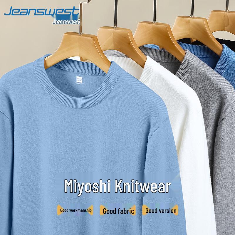 

Jeanswest Men s 2025 Fall Round Neck Solid Knit Pullover 3XL