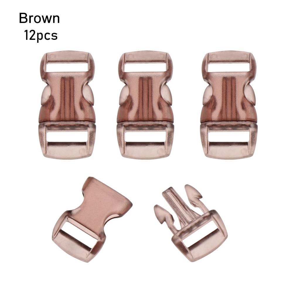 quality 3/8" 10mm Curved Dog Collar Strap Webbing Outdoor Tool Camp Bag Parts Side Release Buckle